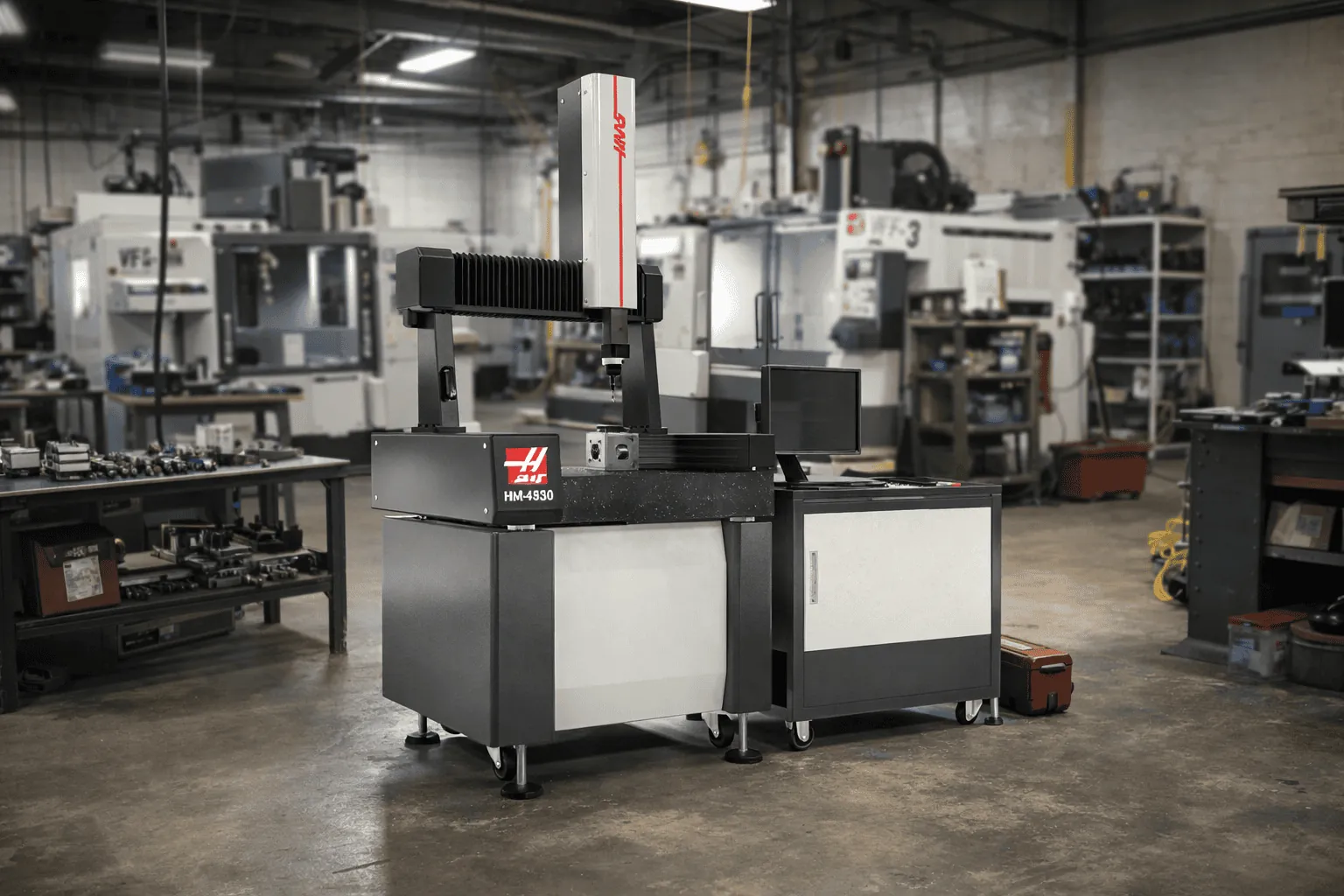 Haas HM-4930 CMM coordinate measuring machine for dimensional inspection at Olympus Machining in Hanover, PA